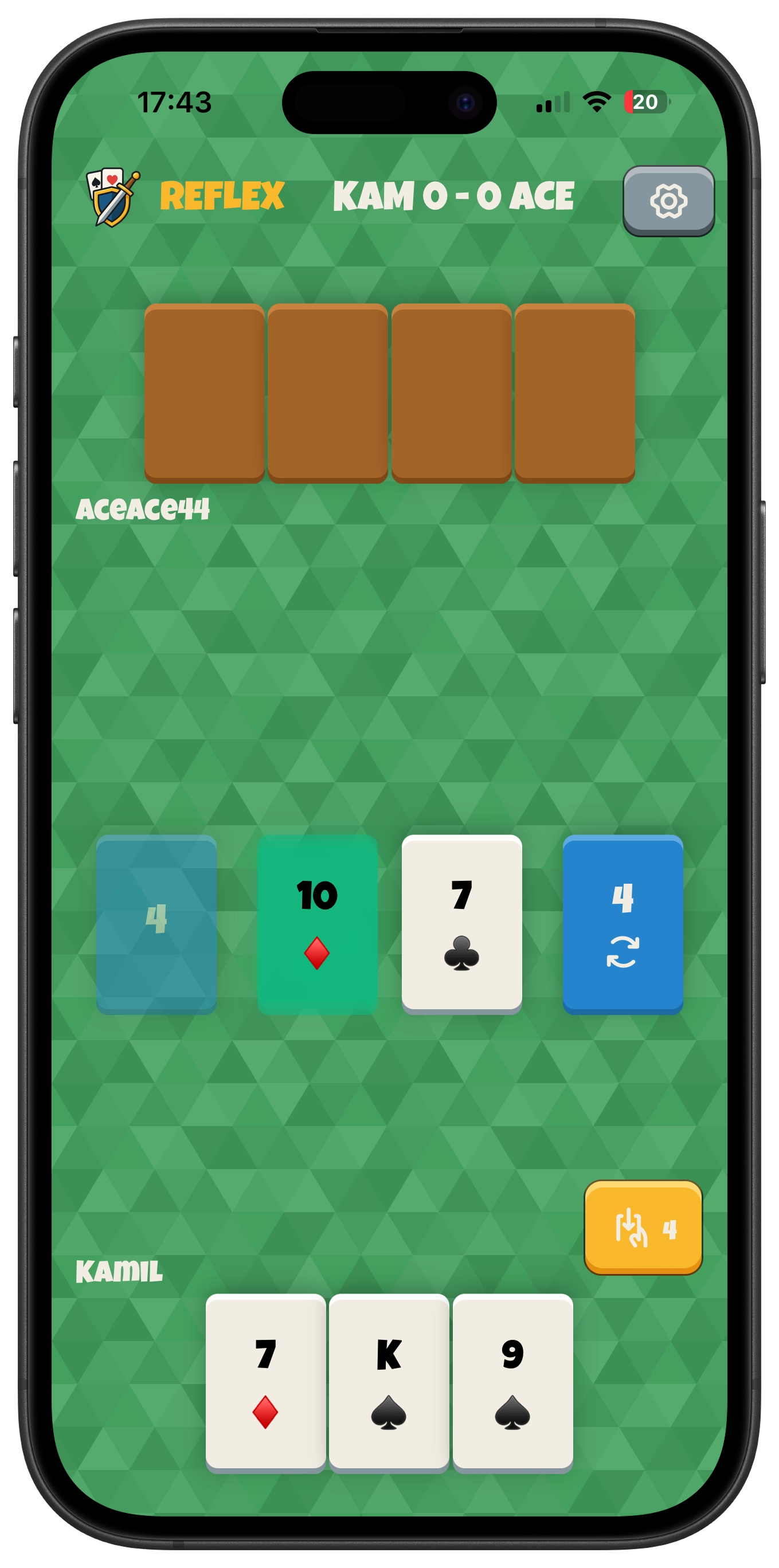 Reflex Card Battle gameplay